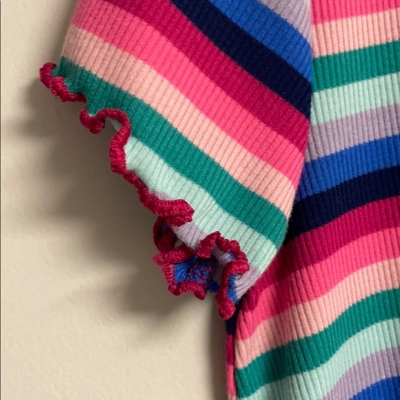 SO Girls rainbow striped cotton dress L (10-12) - Picture 5 of 7